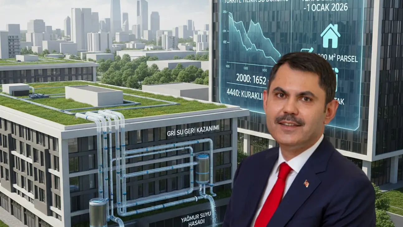 SU KISITLIĞINA KARŞI YENİ ÖNLEM: YAĞMUR SUYU VE GRİ SU SİSTEMLERİ ZORUNLU HALE GELDİ