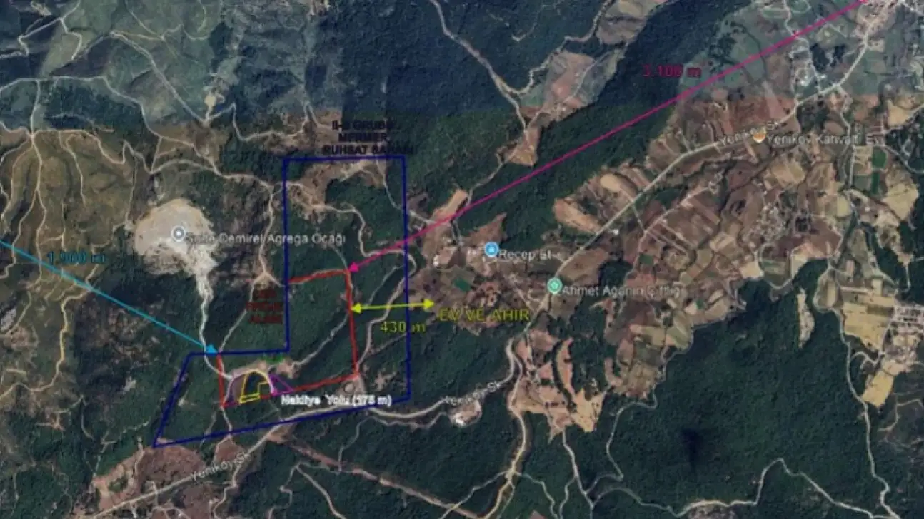Tire'de Zeytinliklerin Yanına Taş Ocağına İzin Çıkmadı!