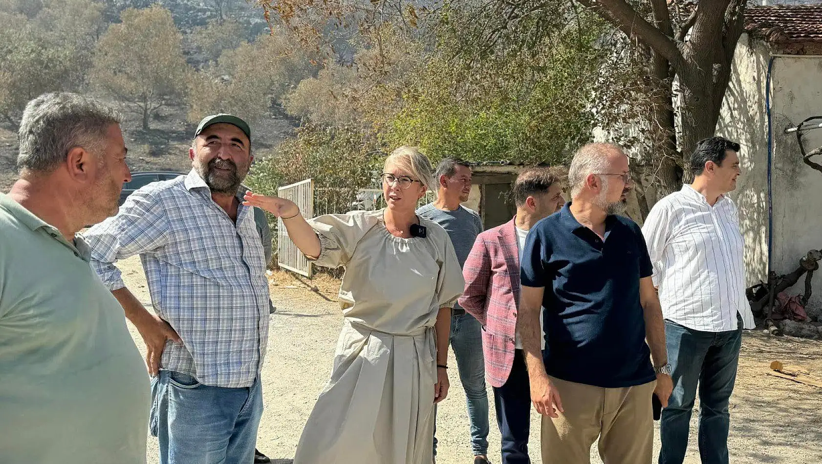  Çankırı, Tire'de Yangın Bölgelerini Ziyaret Etti