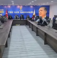 AK Parti Tire İlçe Teşkilatı Aylık Danışma Toplantısını Gerçekleştirdi