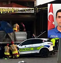 Alaşehir'de polis aracı tıra çarptı: Bir polis şehit, bir polis ağır yaralı