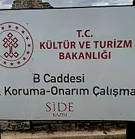 Antalya Side Antik Kenti'nde Kazı ve Onarım Çalışmaları Hızla Sürüyor
