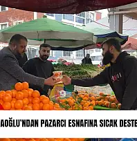 Cezmi Çulhaoğlu'ndan pazarcı esnafına sıcak destek