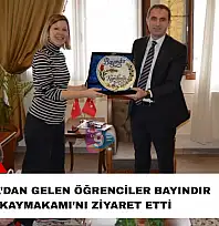 İtalya'dan gelen öğrenciler Bayındır Kaymakamı'nı ziyaret etti