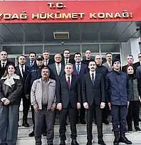 İZMİR VALİSİ ELBAN, BEYDAĞ'DA KAYMAKAMI ZİYARET ETTİ