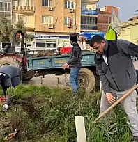 Kiraz'da park ve refüjler bakımdan geçirildi
