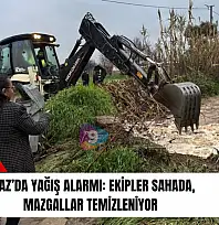 Kiraz'da yağış alarmı: Ekipler sahada, mazgallar temizleniyor