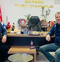 MEHMET ERİŞ'TEN ÖDEMİŞ AK PARTİ İLÇE BAŞKANI MURAT ÖNCEL'E ZİYARET