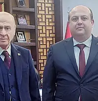 MHP ÖDEMİŞ İLÇE BAŞKANI CEYHUN KINLI'DAN DEVLET BAHÇELİ'YE ZİYARET