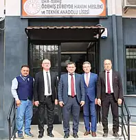 Ödemiş Kaymakamı Hakan Yavuz Erdoğan, Zübeyde Hanım MTAL'de İncelemede Bulundu