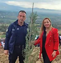 Ödemiş'te 'Geleceğe Nefes, Dünyaya Nefes' Fidan Dikme Etkinliği Gerçekleştirildi