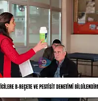 Ödemiş'te üreticilere B-Reçete ve pestisit denetimi bilgilendirmesi