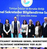 Ödemiş Ticaret Borsası Genel Sekreteri, Antalya'daki seminerde yer aldı