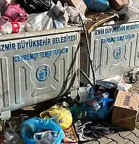 ÖDEMİŞ TOKİ'DE ÇÖP SORUNU BÜYÜYOR: KONTEYNERLER GÜNLERCE DOLU KALIYOR