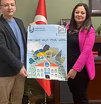 Şehit Burhan Aktürk Ortaokulu 'Enerji Dostu Mavi Yeşil Okul' Belgesi Aldı