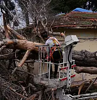 TİRE BELEDİYESİ FIRTINADA TEYAKKUZA GEÇTİ