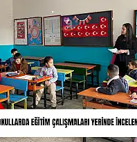 Tire'de okullarda eğitim çalışmaları yerinde incelendi