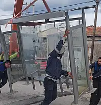 Tire'de trafik düzenlemeleri ve yeni durak çalışmaları