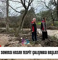 Tire'de yağış sonrası hasar tespit çalışması başlatıldı