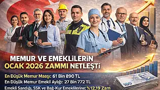 MEMUR VE EMEKLİLERİN OCAK 2026 ZAMMI NETLEŞTİ