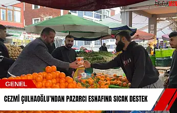 Cezmi Çulhaoğlu'ndan pazarcı esnafına sıcak destek