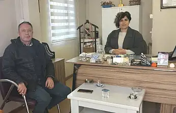 ERDEM DERYA, UMURBEY MAHALLE MUHTARI HATİCE ACAR ÇAVDAR'I ZİYARET ETTİ