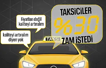 İSTANBUL'DA YILBAŞI ÖNCESİ TAKSİCİLERDEN YÜZDE 30 ZAM TALEBİ