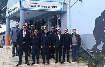 KAYMAKAM VE MÜDÜRDEN SULUDERE İLKOKULU ZİYARETİ