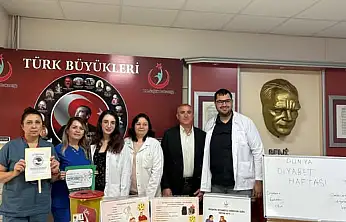 Kiraz Devlet Hastanesi'nde Diyabet Günü İçin Farkındalık Etkinliği