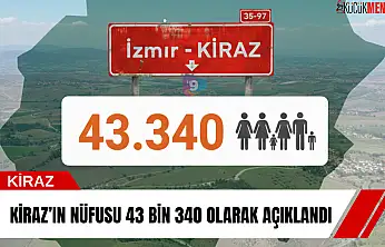 Kiraz'ın nüfusu 43 bin 340 olarak açıklandı