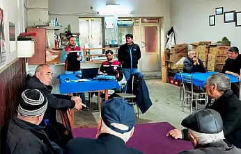 ÖDEMİŞ'TE ÇİFTÇİLERLE BİLGİLENDİRME TOPLANTISI