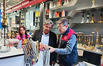 Ödemiş'te Nargile Sunumu Yapan İşletmelere Ortak Denetim