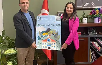 Şehit Burhan Aktürk Ortaokulu 'Enerji Dostu Mavi Yeşil Okul' Belgesi Aldı