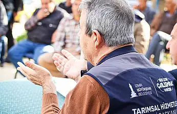 TİRE'DE ÇİFTÇİLERE 'TARIMSAL SULAMADA SU TASARRUFU' EĞİTİMİ