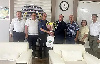 Tire Ticaret Odası'ndan İlçe Emniyet Müdürü Uçar'a Hayırlı Olsun Ziyareti
