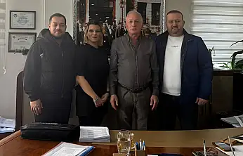 TV9 VE KÜÇÜK MENDERES GAZETESİ'NDEN ÖDEMİŞ ESNAF KEFALET KOOPERATİFİ BAŞKANI TURGUT USLUCA'YA ZİYARET