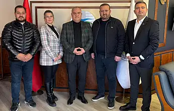 TV9 VE KÜÇÜK MENDERES GAZETESİ, ÖDEMİŞ TİCARET ODASI BAŞKANI İBRAHİM SURAV'A ZİYARET ETTİ