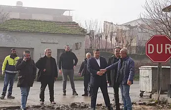 YENİÇİFTLİK YOLUNDA YENİLEME ÇALIŞMALARI BAŞLADI