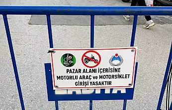 Zabıta, Salı Pazarında Motosikletlere Yönelik Uygulama Yaptı