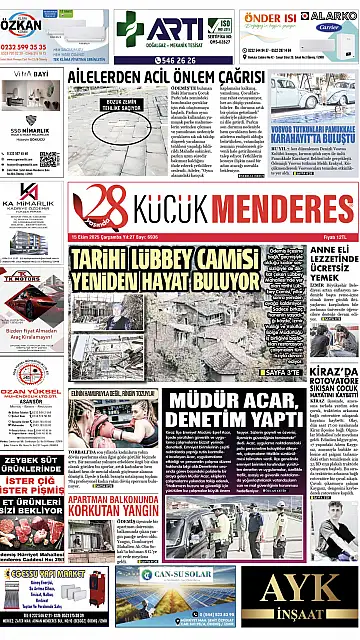 E-Gazete - Tarih: 15 Ekim 2025