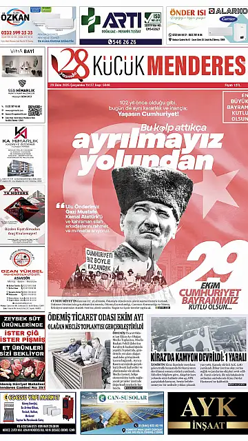E-Gazete - Tarih: 29 Ekim 2025