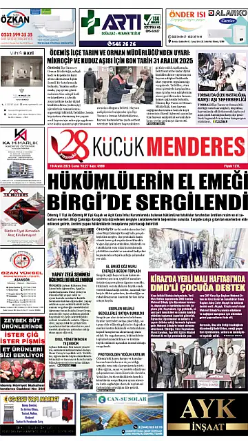 E-Gazete - Tarih: 19 Aralık 2025