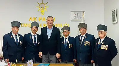 Ödemiş Gaziler Derneği'nden AK Parti İlçe Teşkilatına Ziyaret