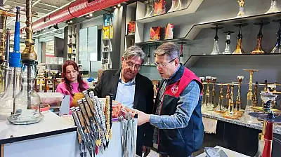 Ödemiş'te Nargile Sunumu Yapan İşletmelere Ortak Denetim