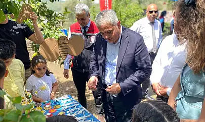 Ödemiş İlçe Tarım ve Orman Müdürlüğü'nden Pirinççi İlkokulu öğrencileriyle örnek su tasarrufu projesi