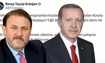 Cumhurbaşkanı Erdoğan'dan Yiğit Bulut İçin Taziye Mesajı