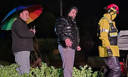 Tire'de etkili olan sağanak yağış sonrası Sarılar