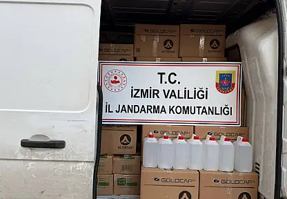 İzmir'de 1.030 Litre Kaçak Etil Alkol Ele Geçirildi