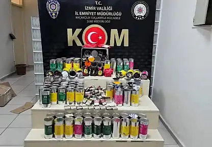 Ödemiş'te kaçakçılık operasyonu: Sahte alkol ve tarihi eserler ele geçirildi