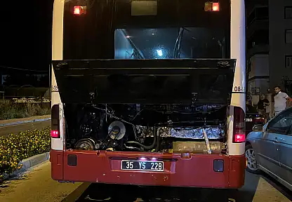 Torbalı-Ödemiş ESHOT Otobüsü Alev Almadan Son Anda Durdu
